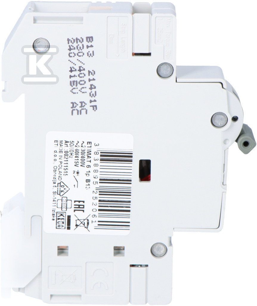 Miniature circuit breaker ETIMAT 6 1p - 002111515