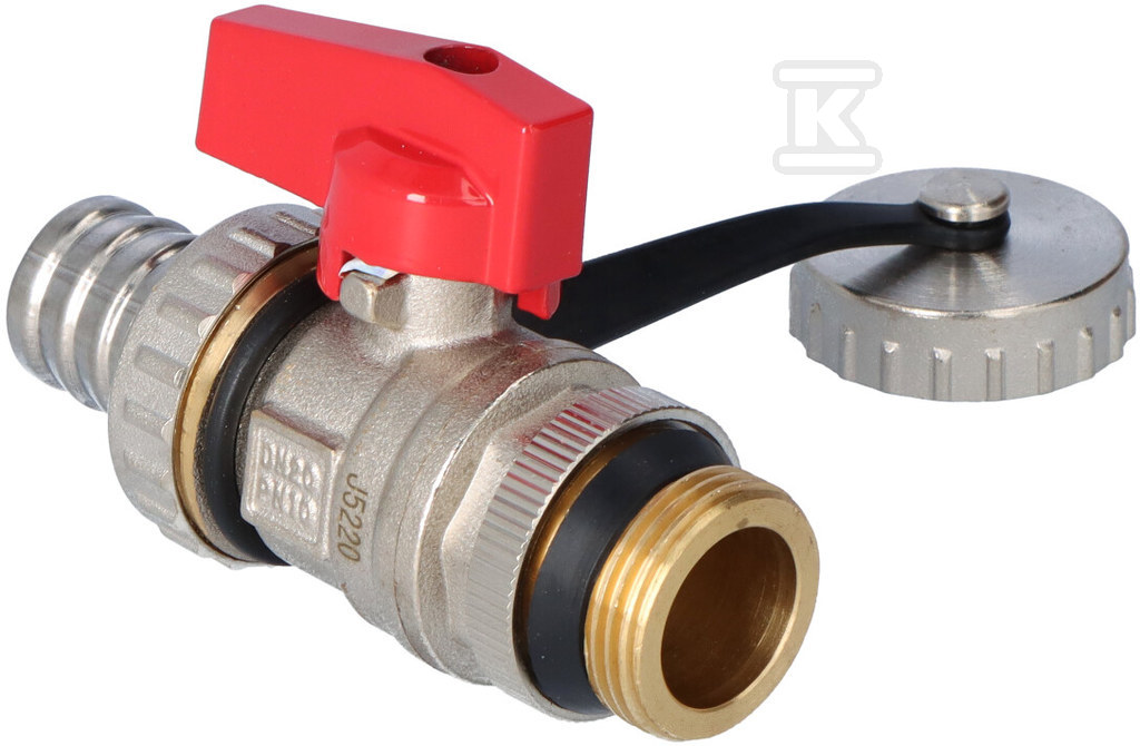 Drain ball valve with seal, nipple, - ZSUN2