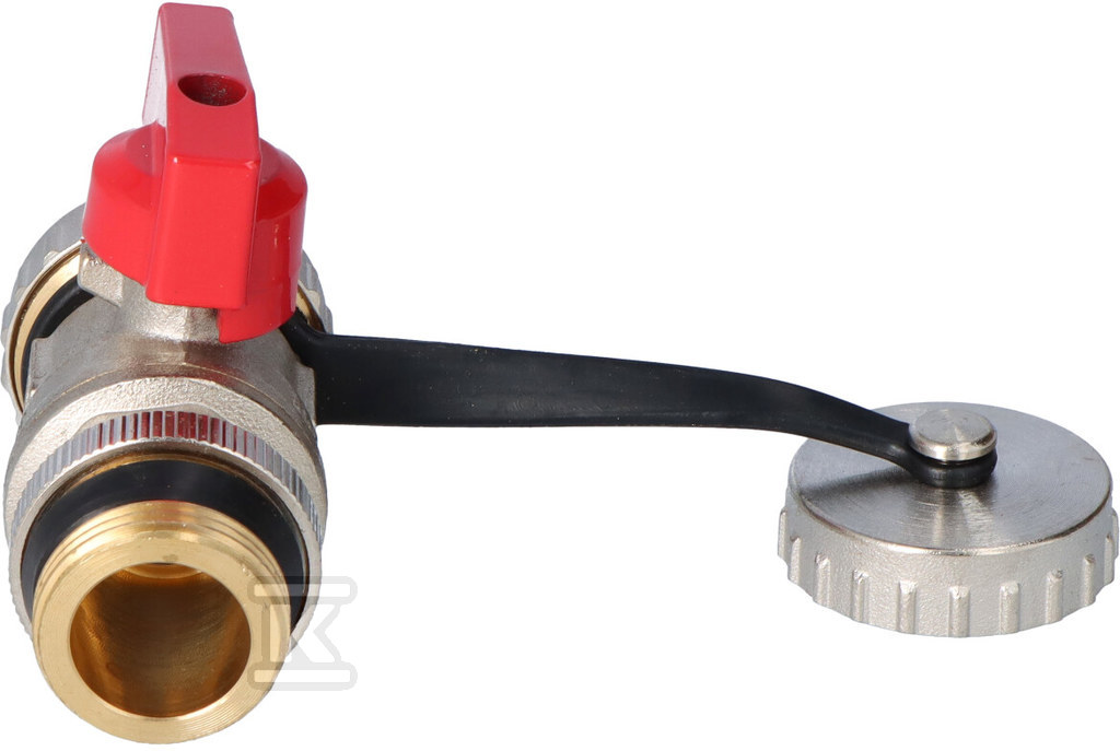 Drain ball valve with seal, nipple, - ZSUN2