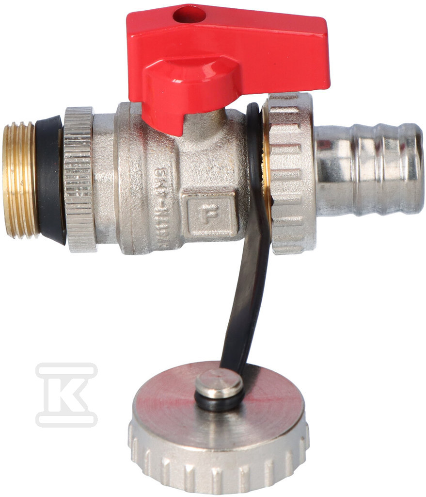 Drain ball valve with seal, nipple, - ZSUN2