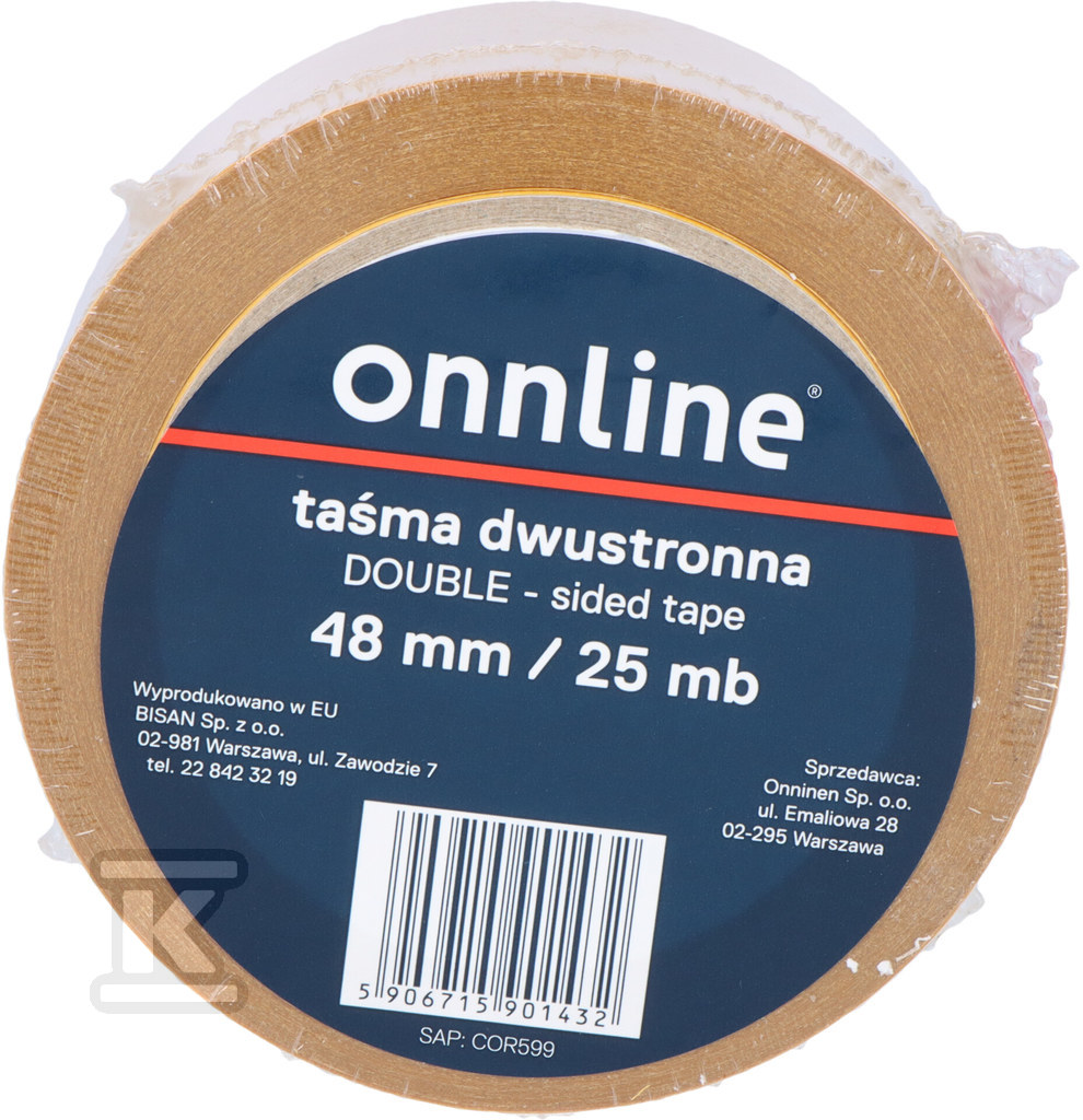 OBOJSTRANNÁ PÁSKA 48MM/25MB - 5906715901432