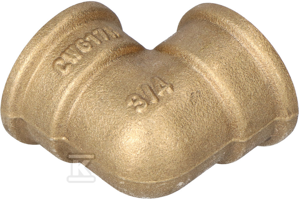 90 Degree Elbow GW x GW 3/4" Brass - HAO403