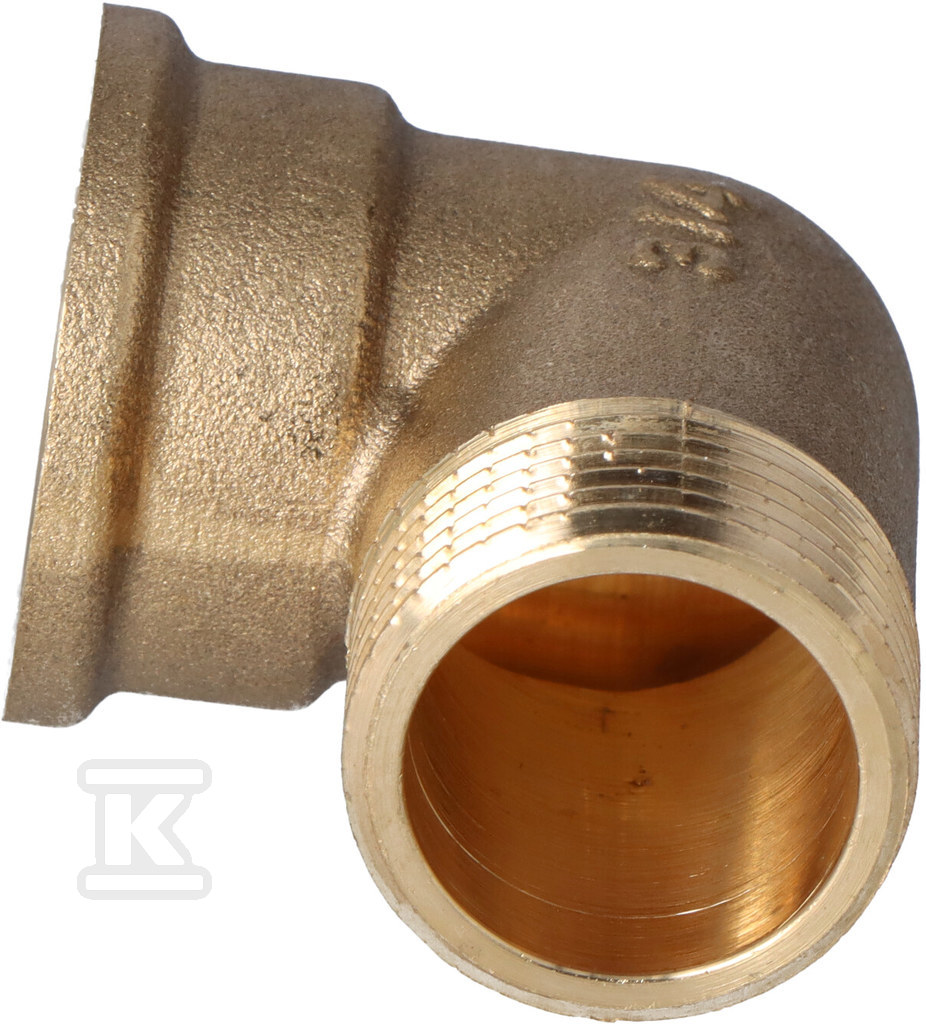 90 Degree Elbow GW x GZ 3/4" Brass - HAO409