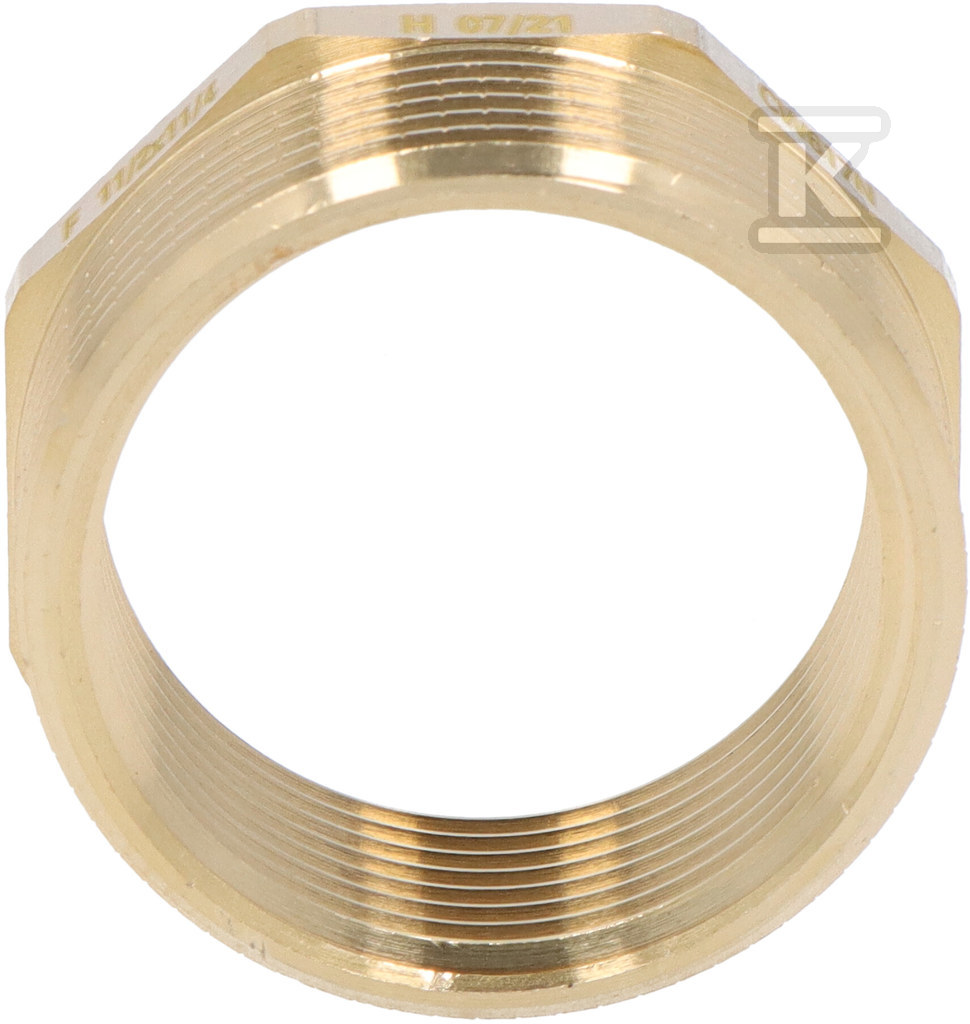 Redukcja mosiężna 6/4"x5/4" żółta - R08Z