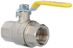 Nickel plated gas ball valve with steel lever (DSt) ORION (N-N version) 3/4"