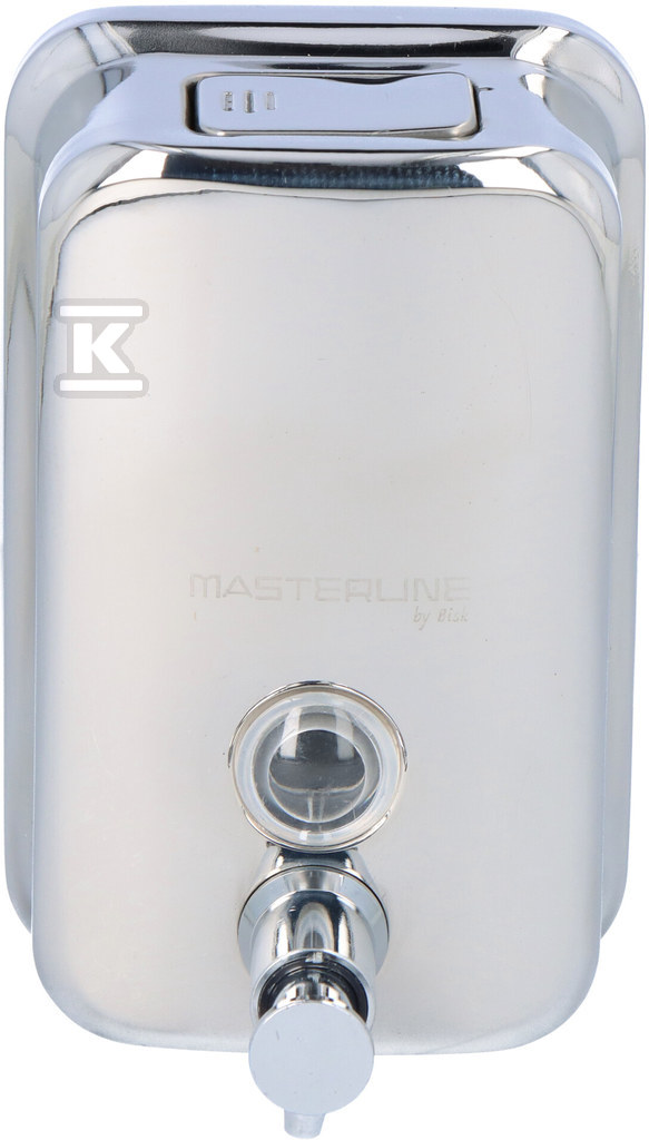 Soap dispenser 0,5L steel chrome - 01415