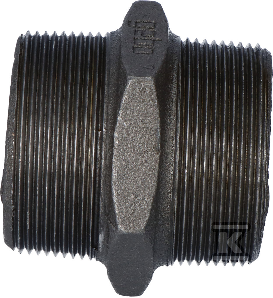 2 "black equal thread nipple N8, NR 38, - 280-9S