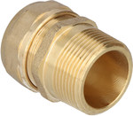 Cuplaj adaptor din alamă HELA-H 32x2,9mm-GZ 5/4" PN6, pentru țevi preizolate Pex/PE, marcaj: H-362