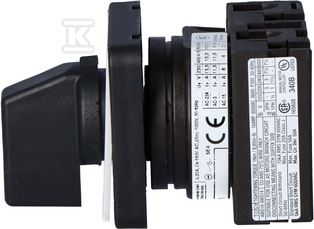 Cam switch In = 20A P = 6.5 kW - 019872