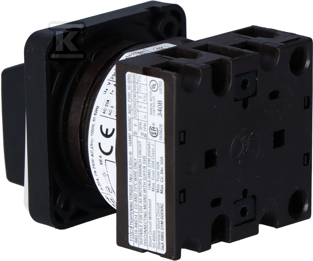 Cam switch In = 20A P = 6.5 kW - 019872