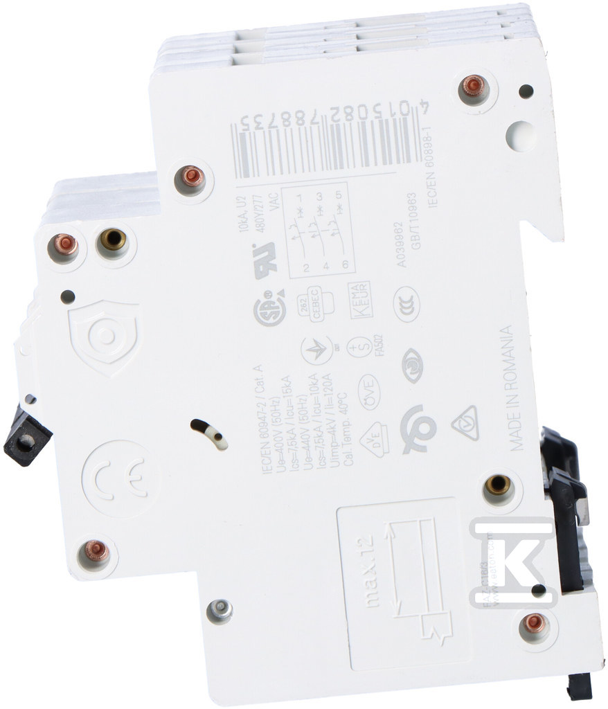 3 pole 15kA series miniature circuit - 278873