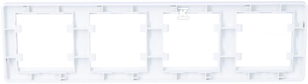 LUMINA 4 részes vízszintes keret, fehér - WL5240