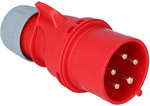 Shark 32A 400V portable plug 3P+Z+N IP44