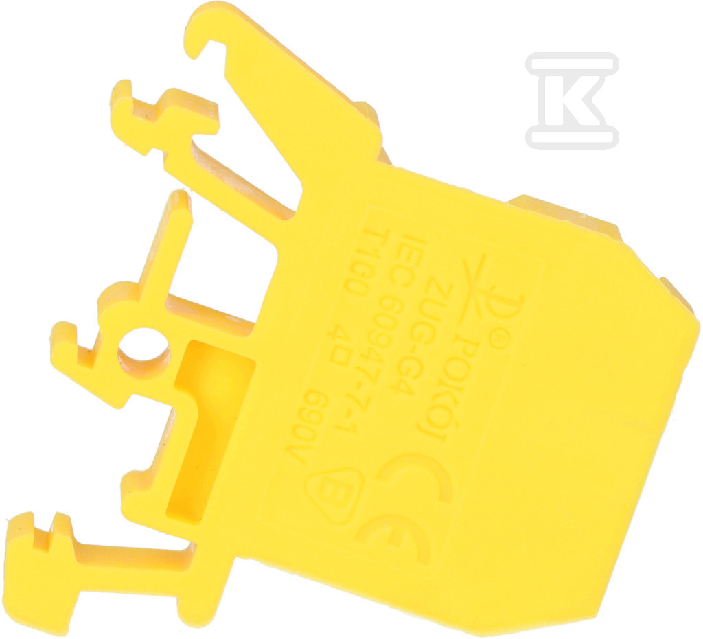 Threaded terminal block ZUG-G4, yellow - A11-0101