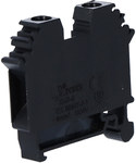 ZUG-6 straight terminal block, black