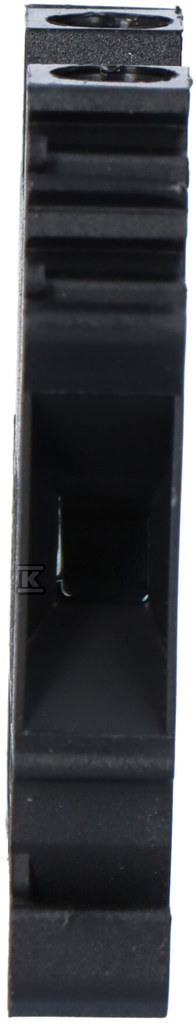 ZUG-6 straight terminal block, black - A11-A333