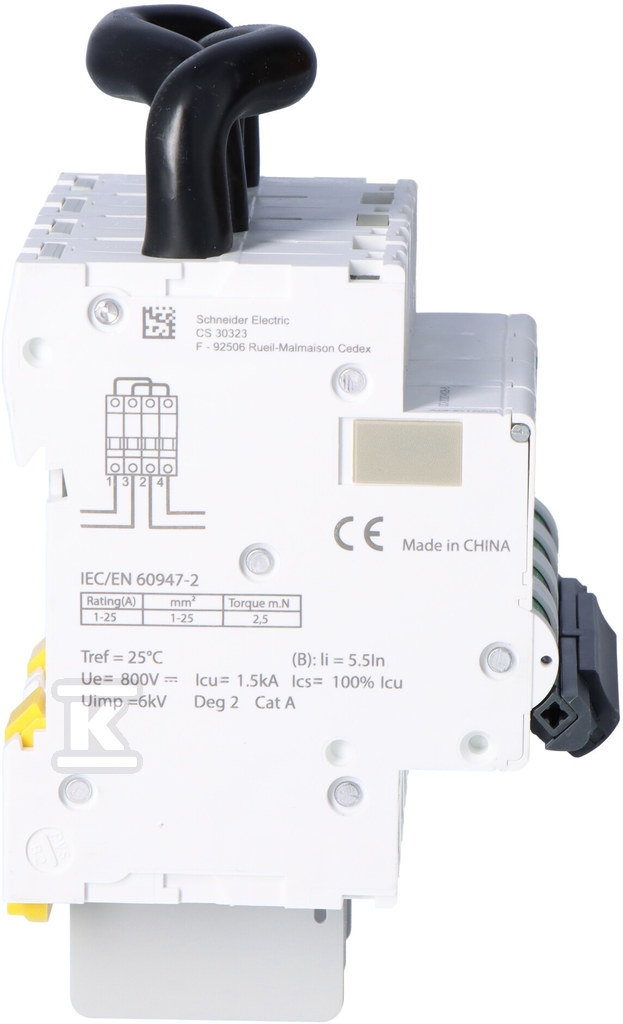 2-pole circuit breaker C60PV-DC-13 13A - A9N61658