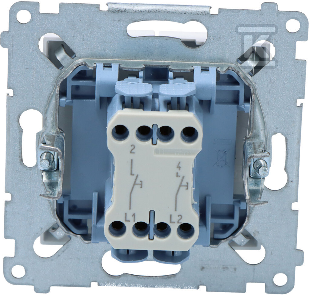 Dupli kontakt dugme bez piktograma 10 - DP2.01/11
