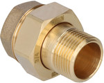 Brass fitting 3/4" straight with O-ring