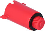 Sealing plug 1/2" PVC red Onnline