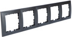 5-way frame, anthracite, matt, B. Square