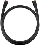 KLUDI SUPARAFLEX SILVER shower hose, black mat 1250 mm