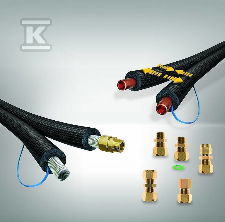 Vorisoliertes Doppelzoll-Stahlrohr in - SO-DV-14X16/E50