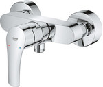 Grohe Eurosmart Einhand-Duscharmatur, Chrom, Aufputz-Wandmontage, 35 mm Keramikkopf, Temperaturbegrenzer, einstellbarer Durchflussbegrenzer