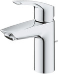 Eurosmart Single lever basin mixer, S-size, chrome, 5.7 l / min flow limiter, 28mm ceramic head, drain kit, separate water channels