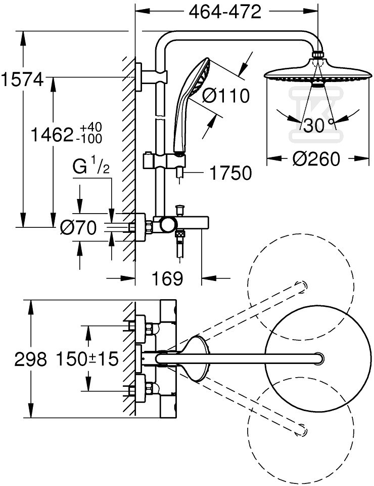 System wannowo-prysznicowy Grohe - 27475002