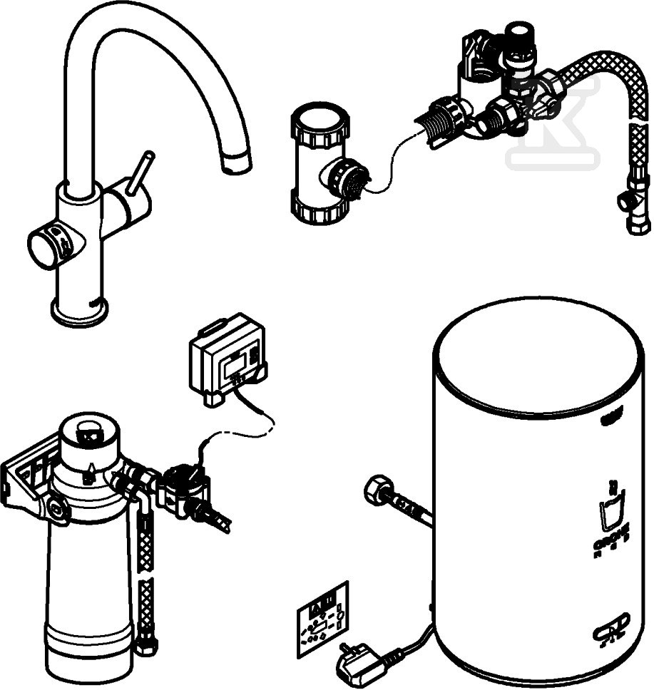 System gotujący wodę Grohe Red Duo - 30083KS1