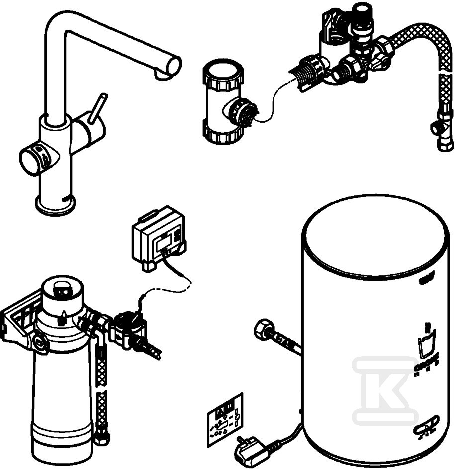 System gotujący wodę Grohe Red Duo - 30327KS1