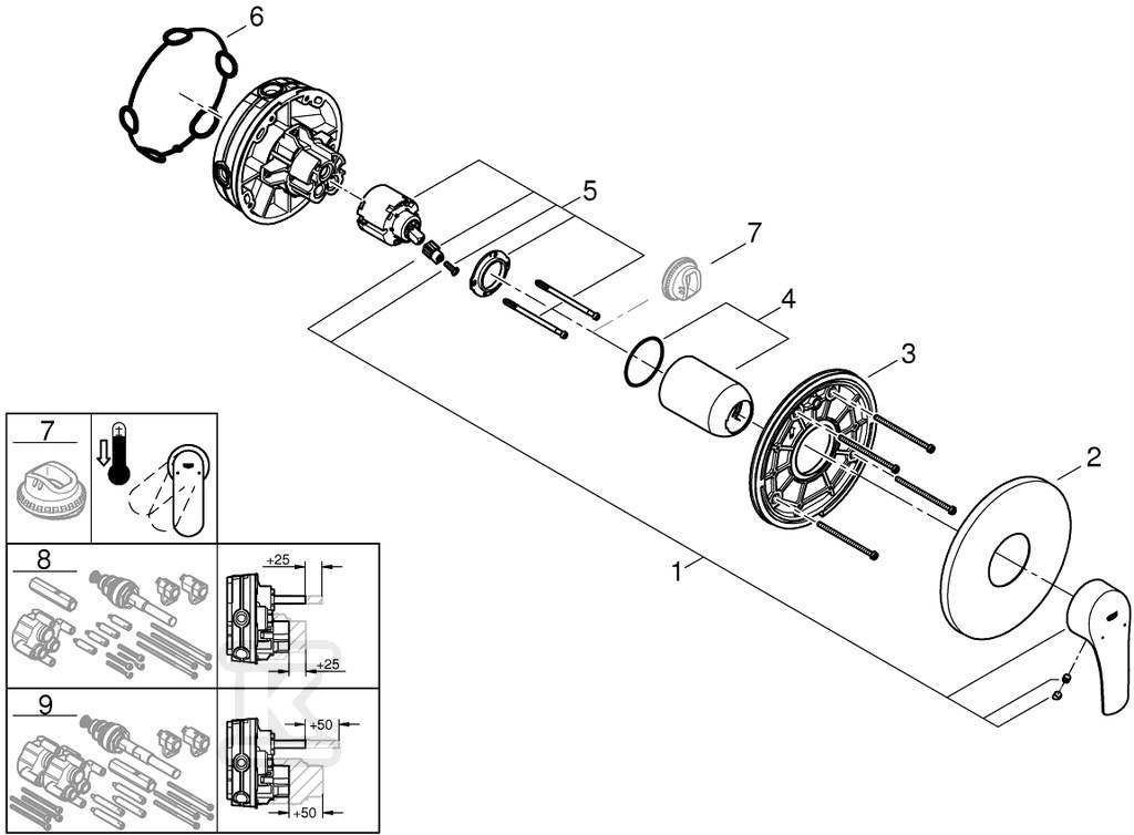 Bateria Eurosmart jednouchwytowa do - 24042003