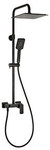 LOFT BLACK Shower set with a shower mixer