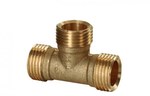 V-PEX Tee 1/2'' brass