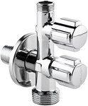 EKO DUO Chrome angle valve