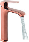 AURORA ROSE GOLD Washbasin, countertop, high mixer with aerator MIKADO