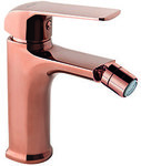 AURORA ROSE GOLD Standing bidet mixer with drain plug