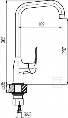 Bateria zlewozmywakowa Aurora stojąca z - 2445150