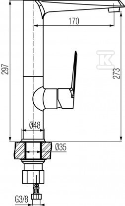 QUASAR Standing kitchen mixer with - 2446857