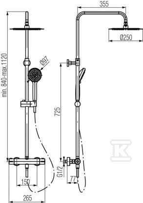 DIYA Shower set with ESTILL - 2447190