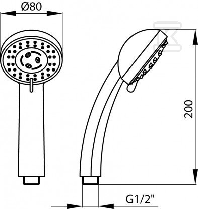 VERA 3-functional handset - 2449430