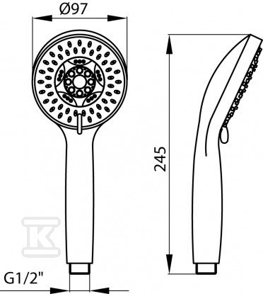 COZY 5-function handset - 2449460