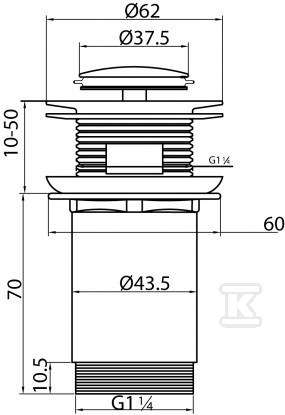 STAR Automatic drain plug with - 2452510