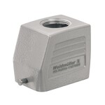 Conectores industriales de carcasa Entrada de cable desde la parte superior Cuerpo del enchufe Retén de fijación en la parte inferior Tamaño de instalación: 3 IP65 al conectar HDC 06B TOLU 1M25G