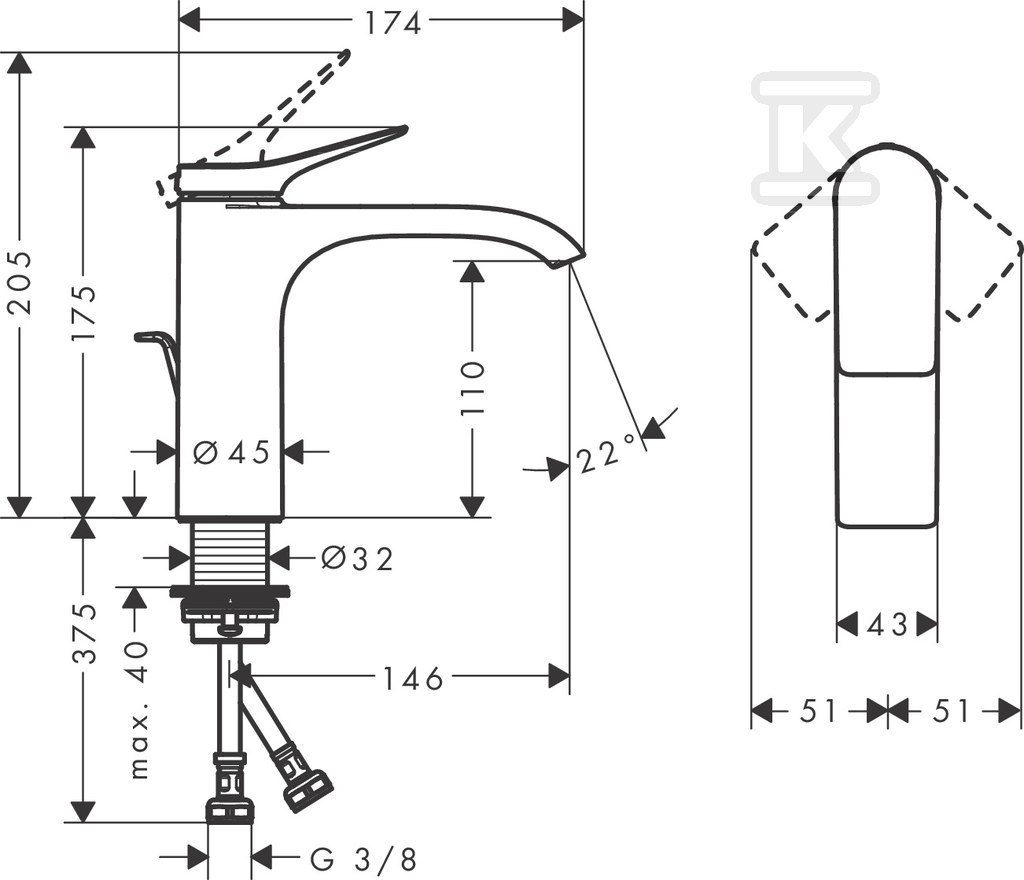 Bateria umywalkowa Vivenis - 75020000