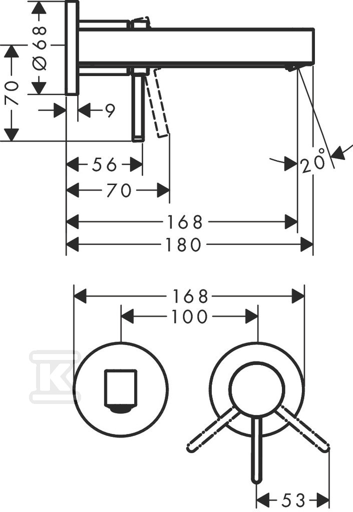 Bateria umywalkowa Finoris - 76051000