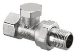 Combi 2, return valve, DN15 - 1/2, straight, nickel plated