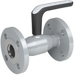 VEXVE X stainless steel ball valve, DN15 PN40 flanged, reduced passage