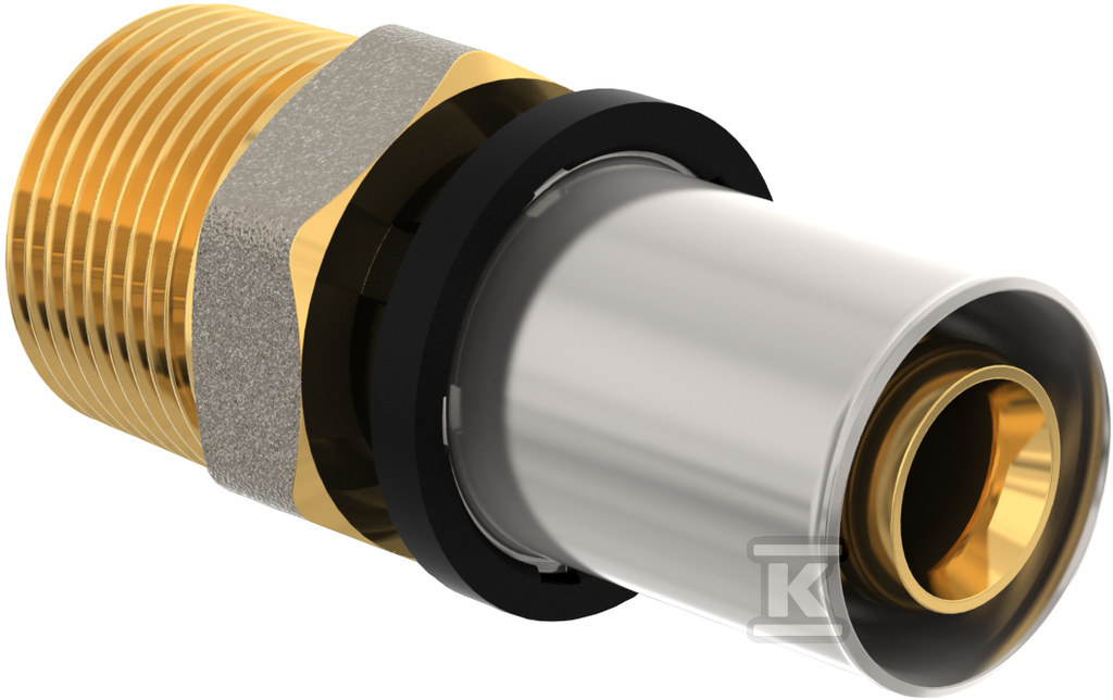 Brass connection nipple PURMO CLEVERFIT - FAZ4A34F16A000E0